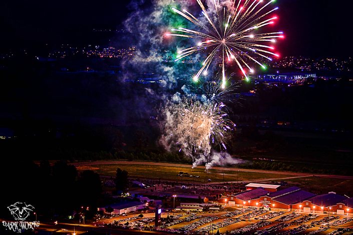 fireworks - chilliwack - red barn - fire - red - fraser valley - bc - photography